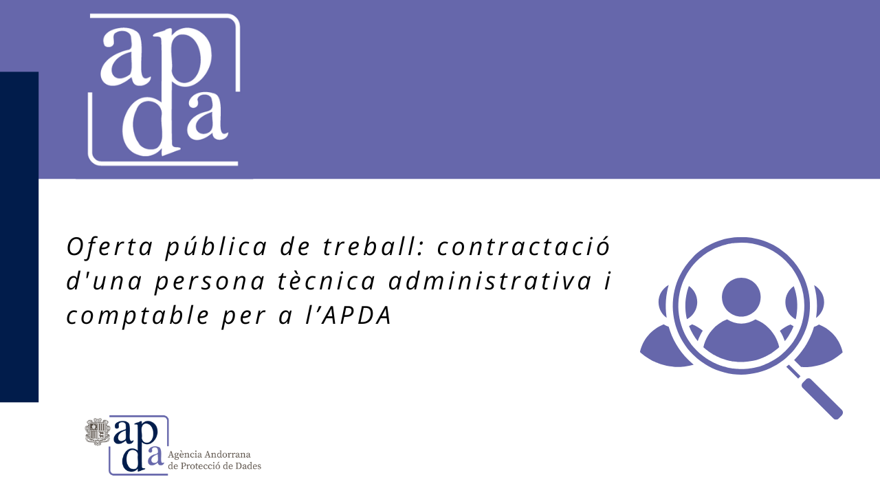 Oferta pública de treball: contractació d'un tècnic o tècnica administratiu i comptable