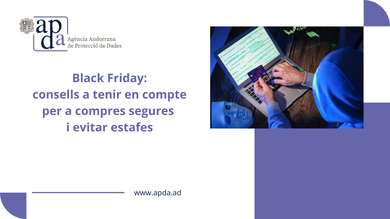 Black Friday: evita estafes i protegeix les teves dades personals!