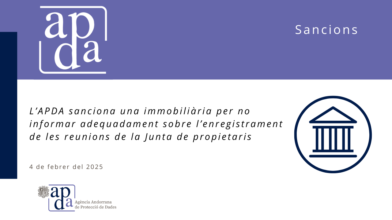 L’APDA sanciona una immobiliària per no informar adequadament 