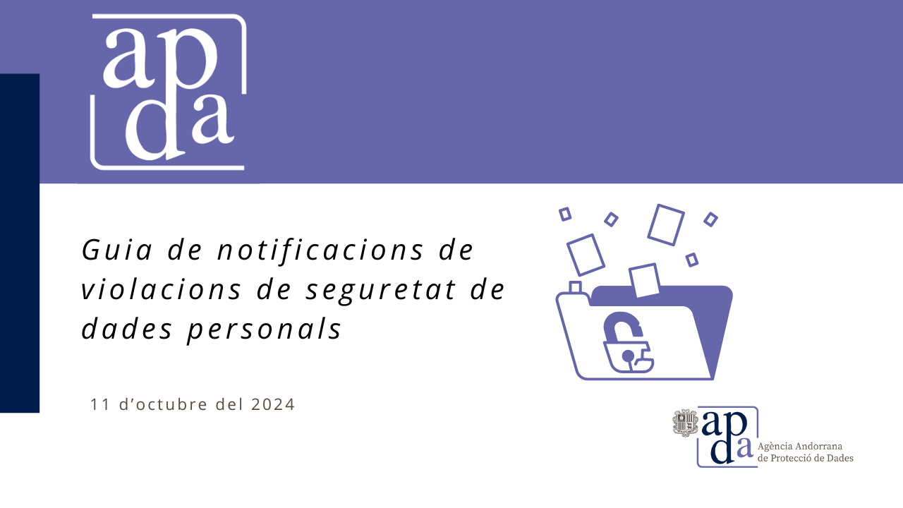 Guia de notificacions de violacions de seguretat de dades personals