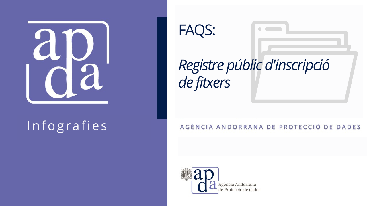 FAQS: Registre públic d'Inscripció de Fitxers